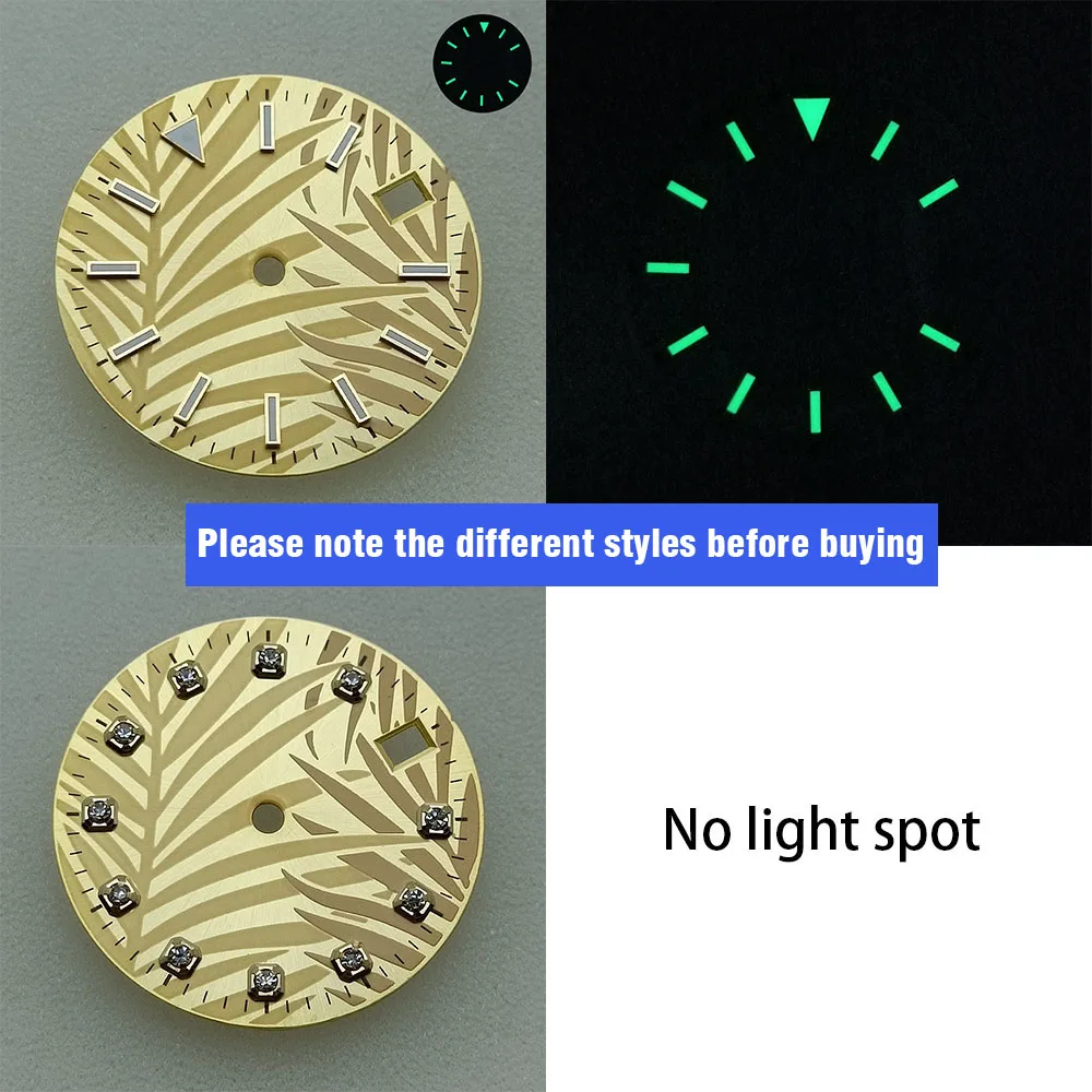 28.5 mm diameter watch dial Luminous dial for NH35/NH36/8215/2836 watch movement accessories