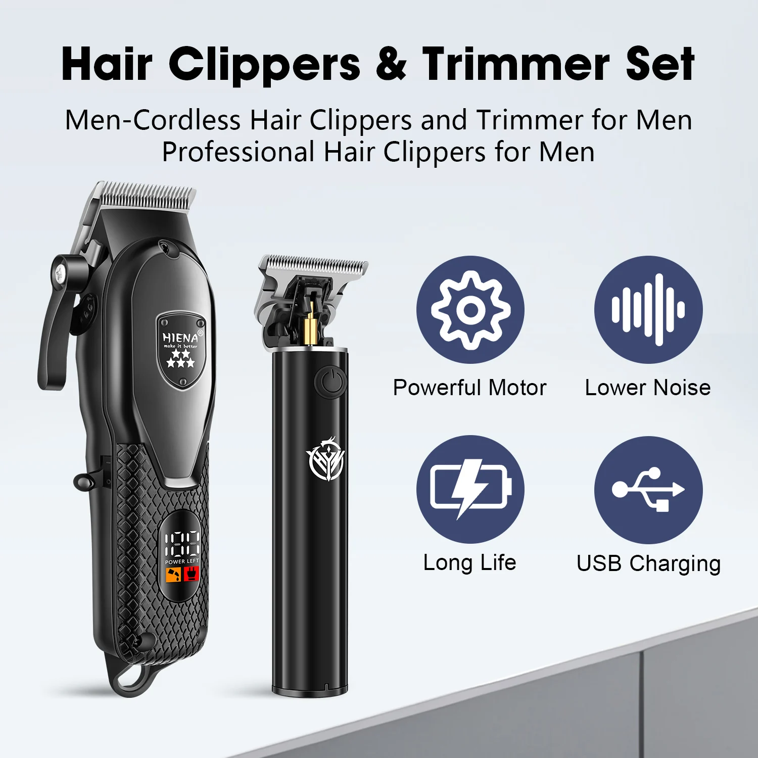 HIENA Hair cutting machine professional machines Barber shop Halloween gift  trimmer for men\'s hair clipper electric shaver man