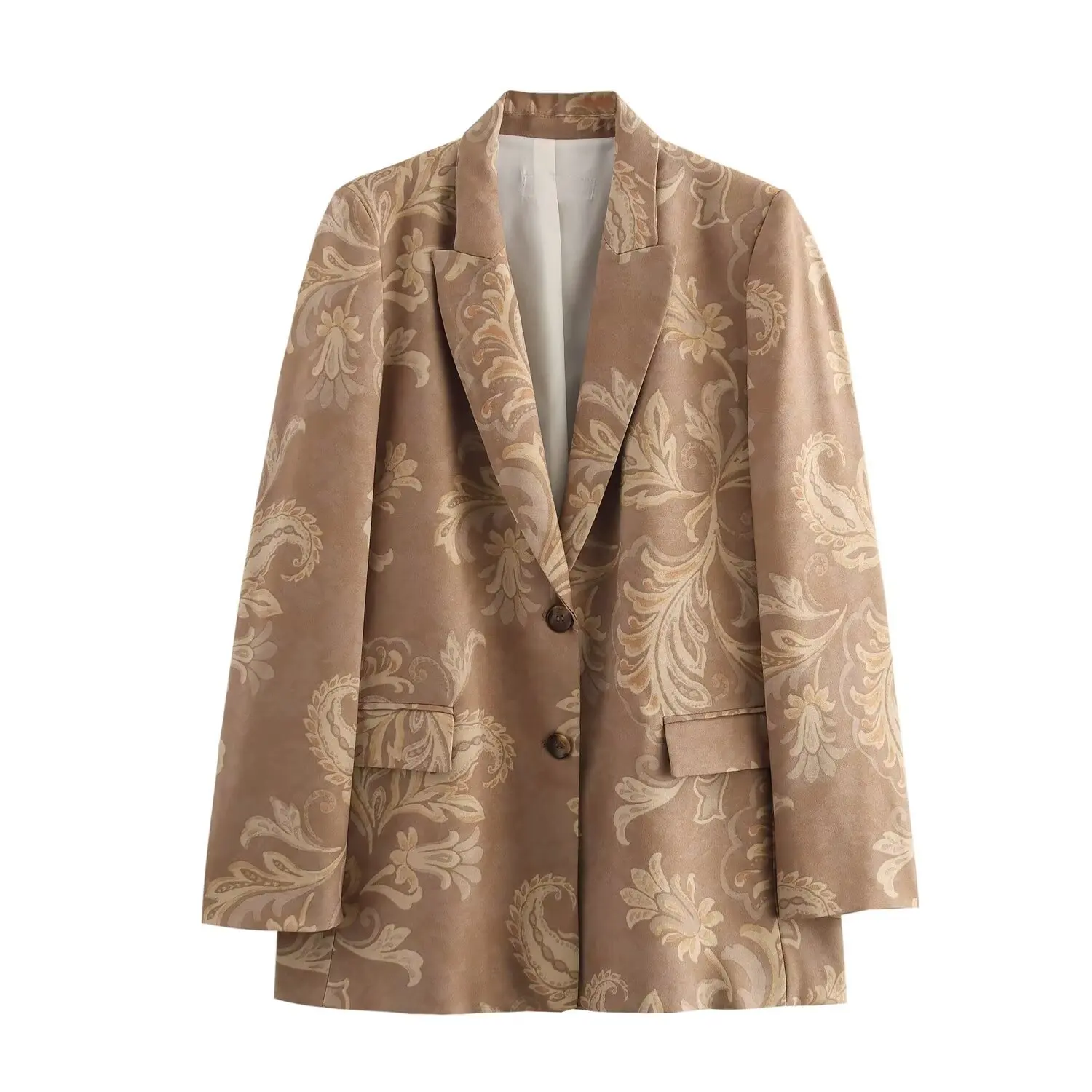 

Женский модный костюм с принтом, пальто, весенняя модная верхняя одежда в европейском и американском стиле для отдыха от