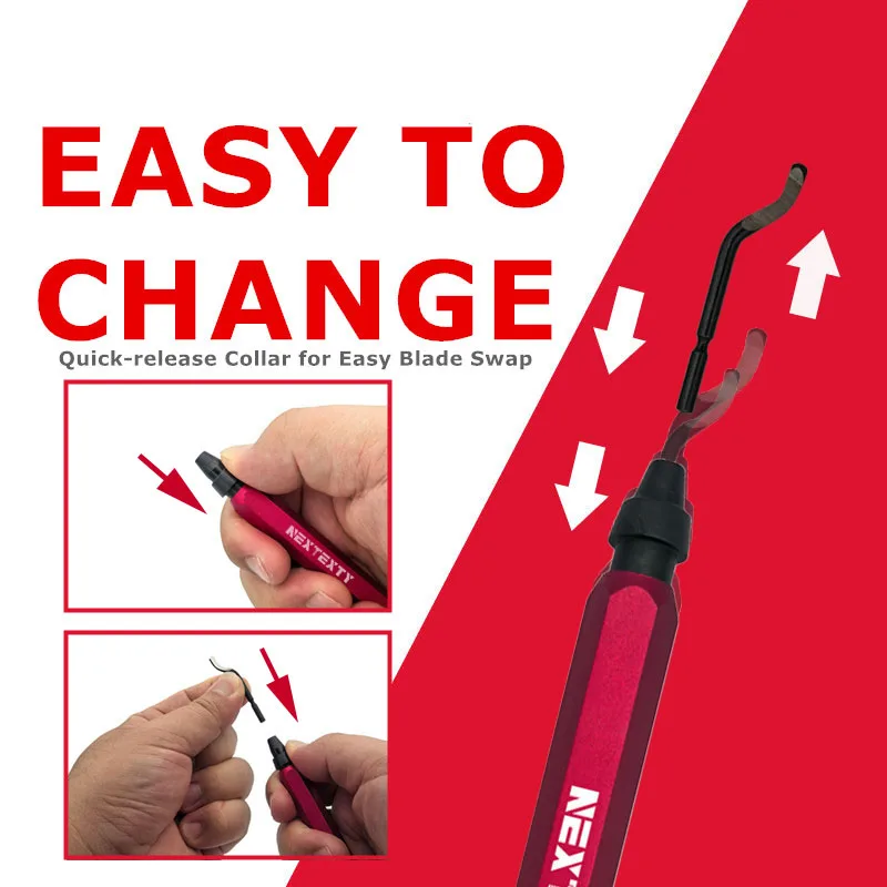 HSS شفرة فولاذية أداة إزالة الأزيز لدغ القاطع التشذيب سكين مكشطة مزيل Deburr أنبوب مخرطة عدة الراتنج المعدني البلاستيك الخشب ثلاثية الأبعاد لتقوم بها بنفسك