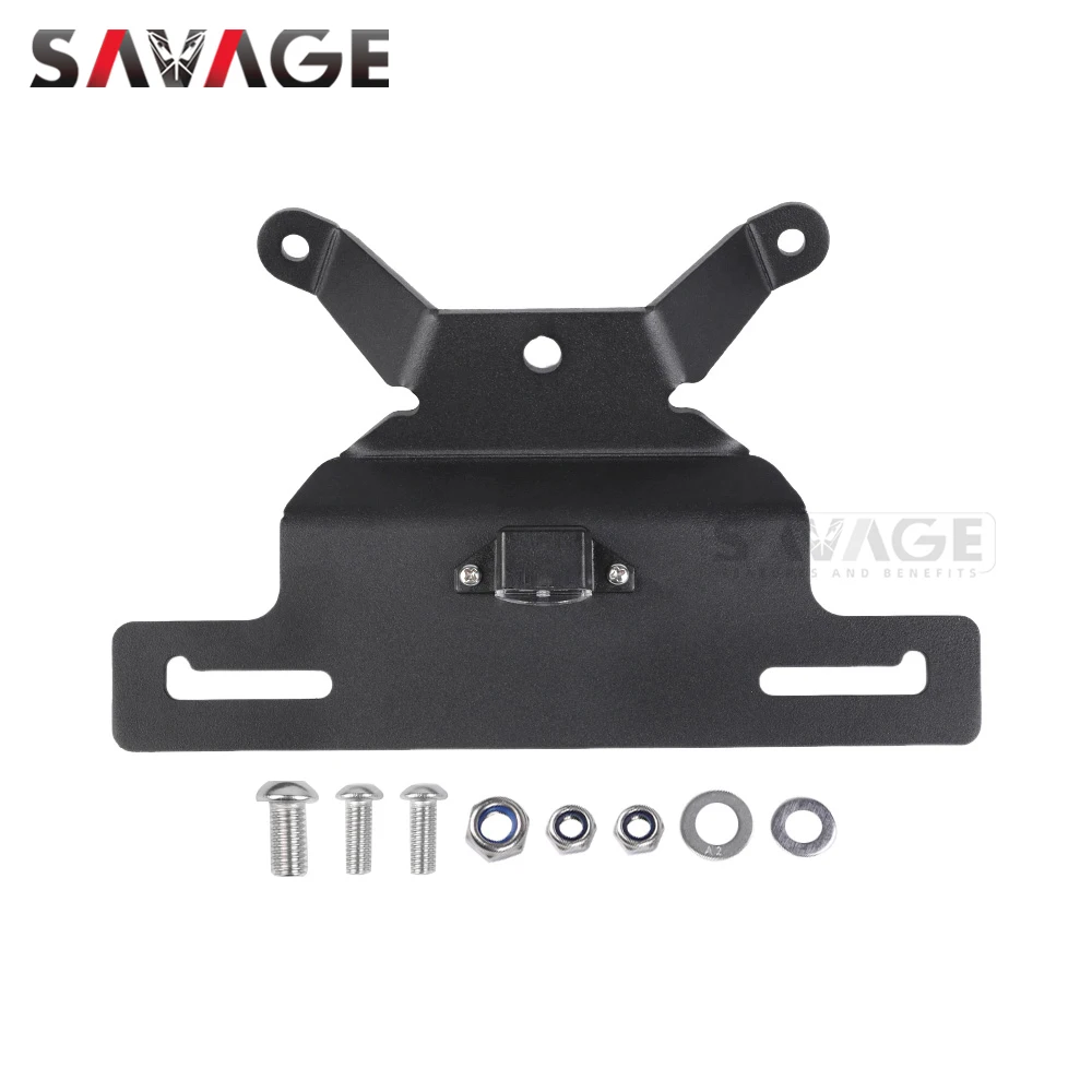 License Plate Holder LED Light For Harley Fat Boy 114 107 2018-2024 Motorcycle Tail Tidy Fender Eliminator Rear Bracket FLFB
