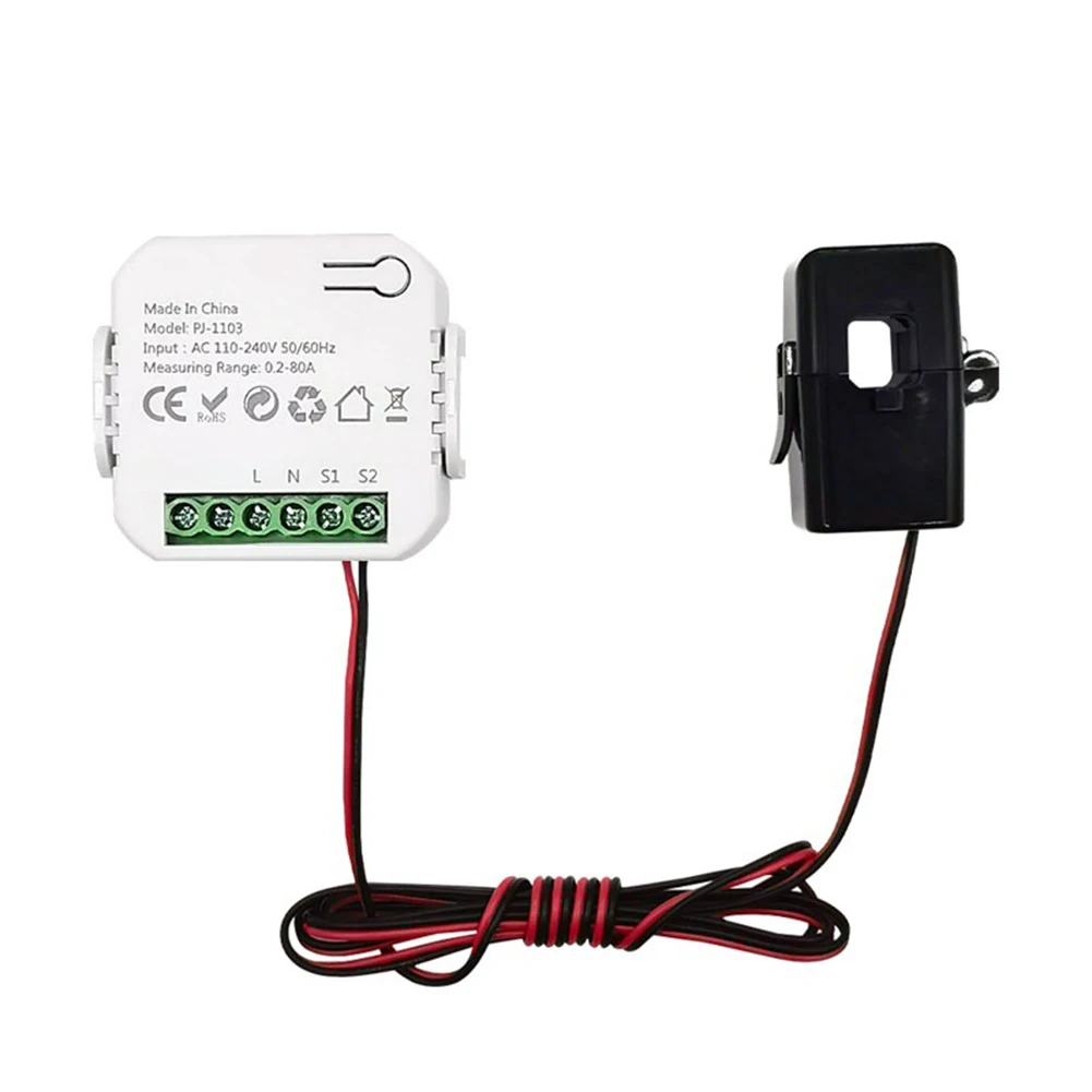 

Smart WiFi Power Monitor with For CT Clamp Sensor for Real Time Monitoring of Voltage Current and Power Consumption Statistics