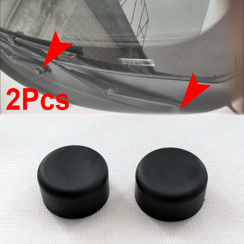 Tapa de tornillo de cubierta de tuerca de cabeza de brazo de limpiaparabrisas de coche, 2 uds., para Ford c-max Focus Transit Connect Transit Mustang Fiesta Edge W-710461-S300