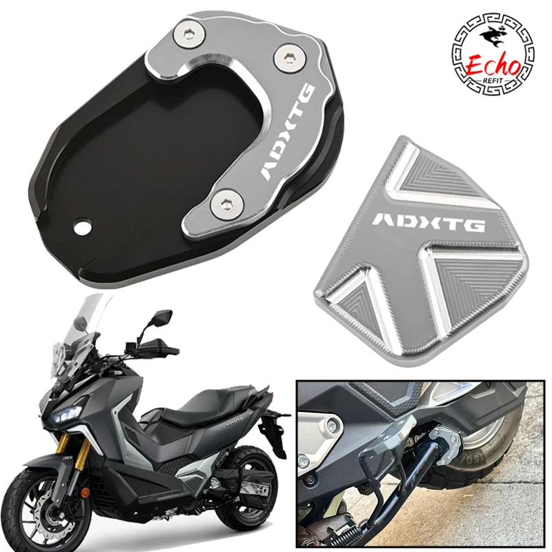 2025 nuevo para SYM ADXTG400 ADX GT 400 ADX 400 GT400 soporte de aluminio para motocicleta soporte lateral almohadilla de extensión pedal auxiliar