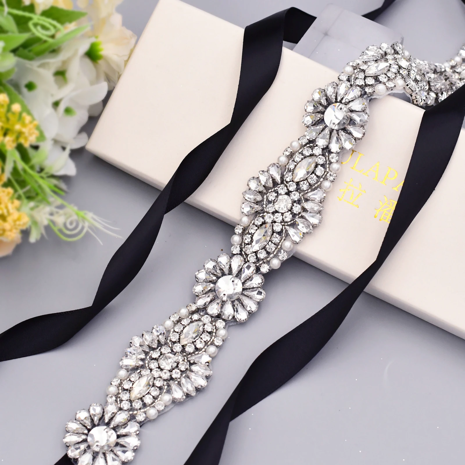 Strass Handgemaakte Bruids Riemen Diamond Riem Bridal Avondjurken Riem Voor Vrouwen Bruiloft Tailleband Party Riem Bruids Sjerp