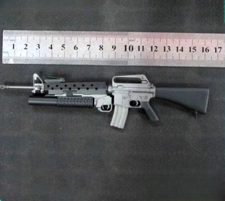 Na stanie Figurka żołnierza w skali 1/6 z wojny w Wietnamie, model karabinu M16, akcesoria do figurek akcji żołnierzy 12-calowych, dekoracja.