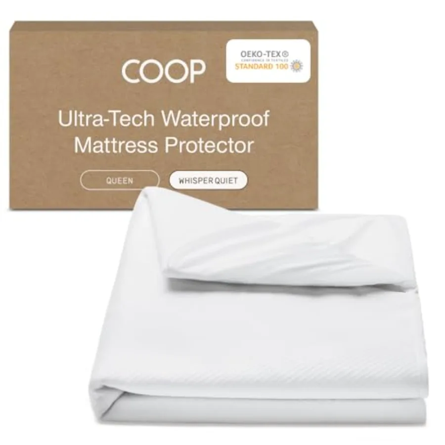 

Ultra Tech Waterproof Mattress Protector, Smooth Top Mattress Pad, Waterproof Mattress Cover, 18" Deep, Machine Washable Mattre