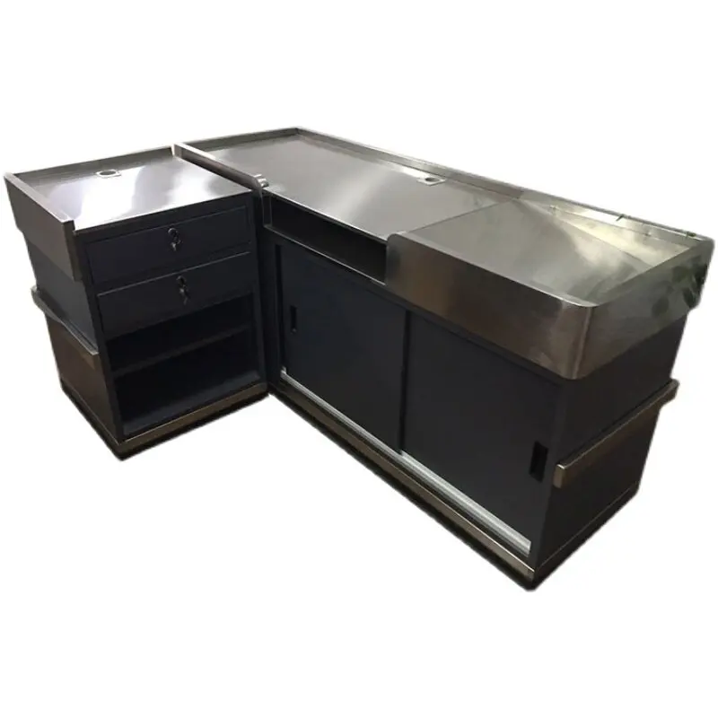 Convenience store bar white checkout page simple modern fresh fruit store counter