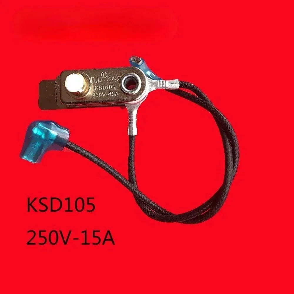 

1pcs for Midea original electric pressure cooker pressure switch KSD105 250V 15A temperature controller with plug wire