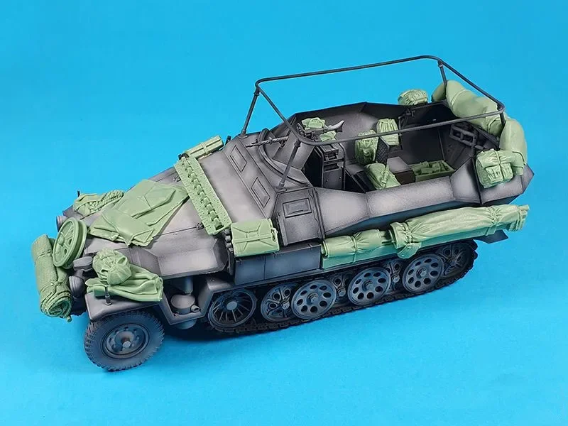 1/35 Die Casting Resin Package Modification Sd.Kfz. 251 Accessories Set (without Car) Unassembled and Unpainted Free Shipping