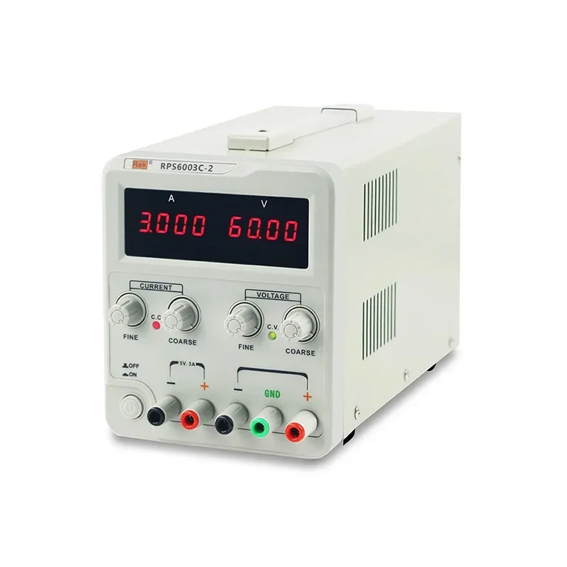 

2025/REK RPS6003C-2 linear 4 digital display regulated variable ac DC bench power supply adjustable 60V 3A repairing