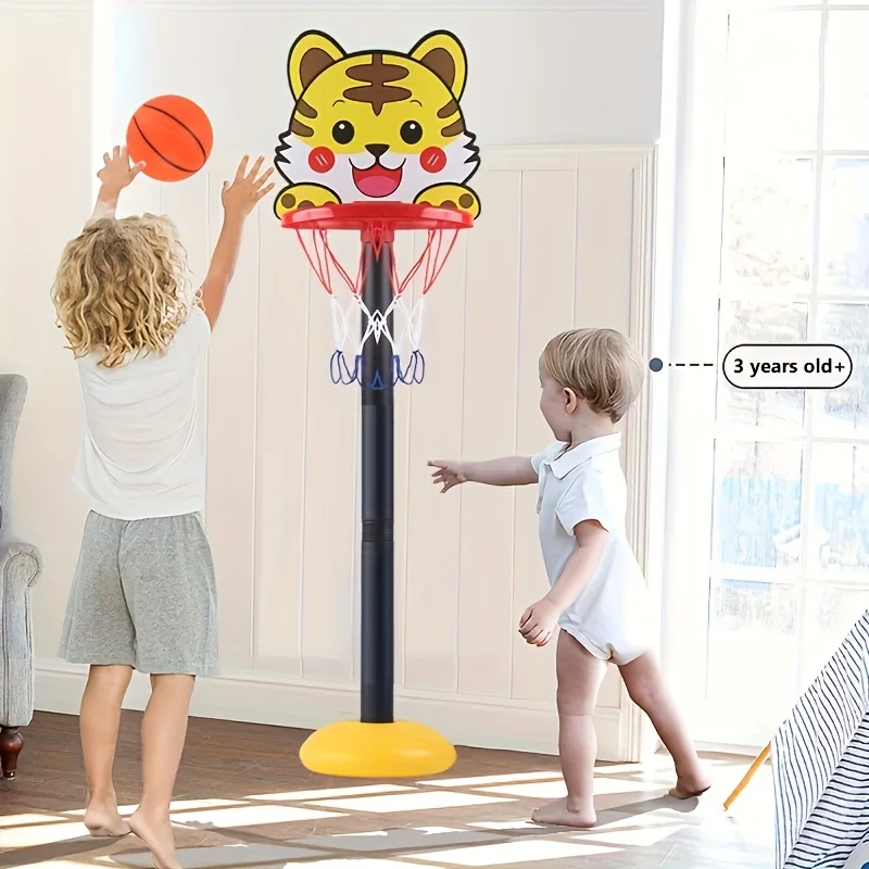حامل كرة سلة للأطفال بارتفاع قابل للتعديل - مزيج من الملاهي في الأماكن المغلقة والخارجية وإطار كرة السلة للألعاب الخارجية