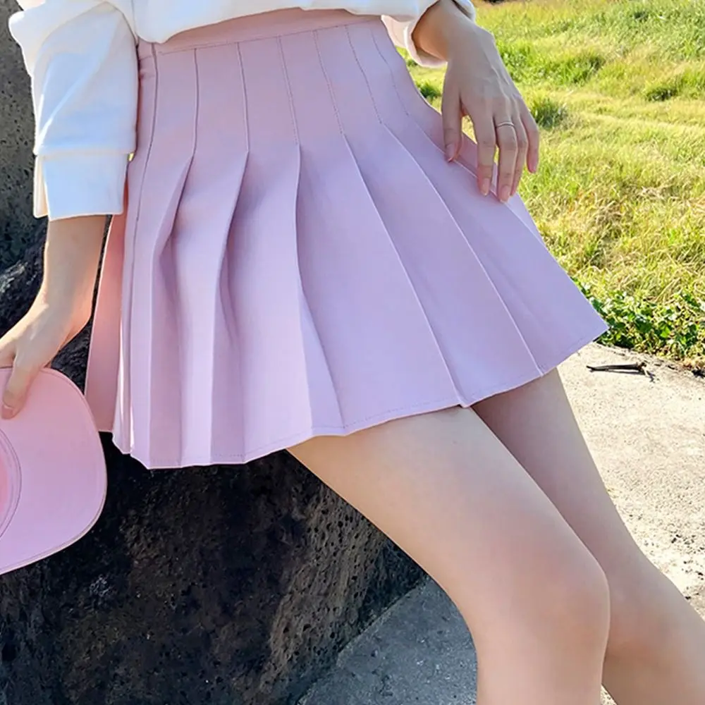 Zoete Geplooide Rok Nieuwe Slanke Lente Zomer Korte Rok Meisjes Streetwear Jk Uniform Rok Dames