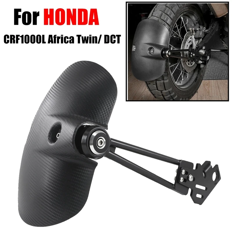 For Honda CRF1000L Africa Twin/DCT CRF 1000 L 2016 - 2019 Motorcycle Rear Fender Mudguard Tire Hugger Wheel Splash Guard