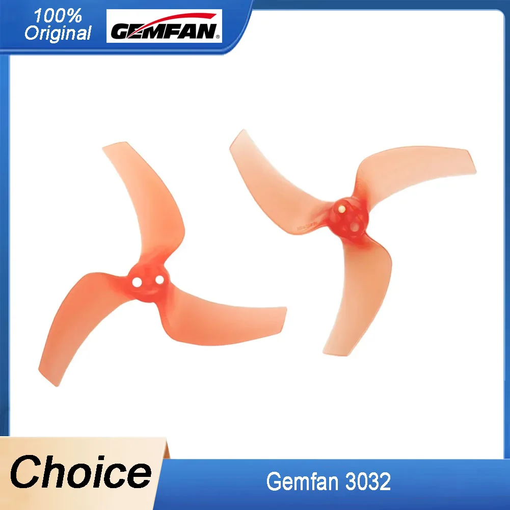 

6 Pairs Gemfan 3032 3-Blade PC Props (CW/CCW) - 3", 2mm Hole for FPV AVATA 2 Drone