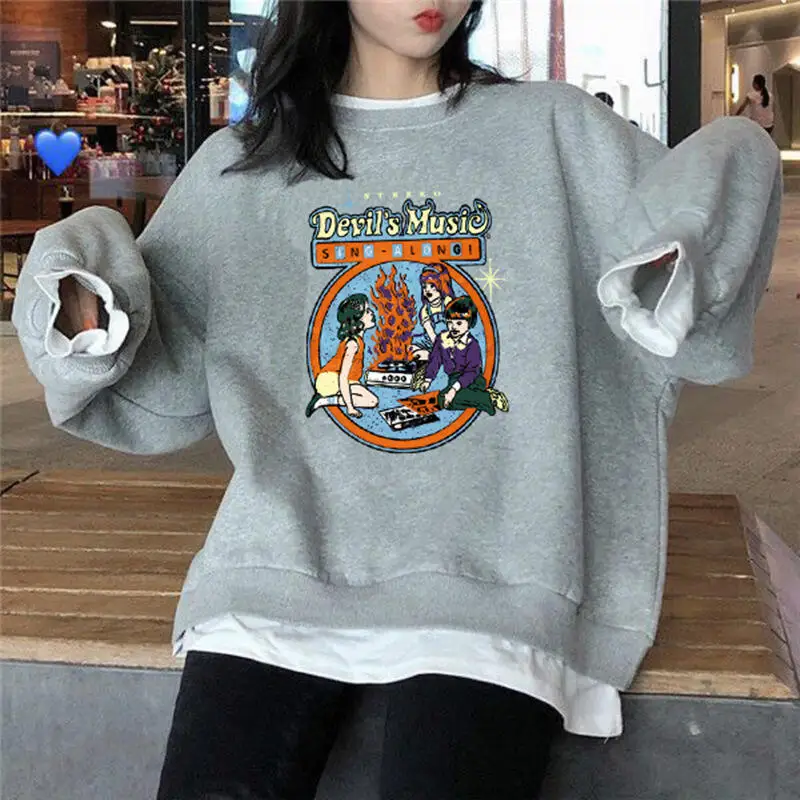 

Фальшивая флисовая толстовка из двух предметов, женская осенне-зимняя новая свободная корейская студенческая куртка с героями мультфильмов, топы, женская одежда, внешняя торговля