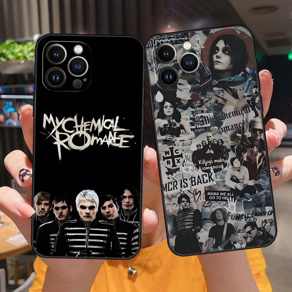 My Chemical Romance MCR Phone Case For Iphone 11 15 Pro Max 12 Mini 13 14 X Xr Xs 6 6s 8 7 Plus Silicone Soft Luxury Back Cover