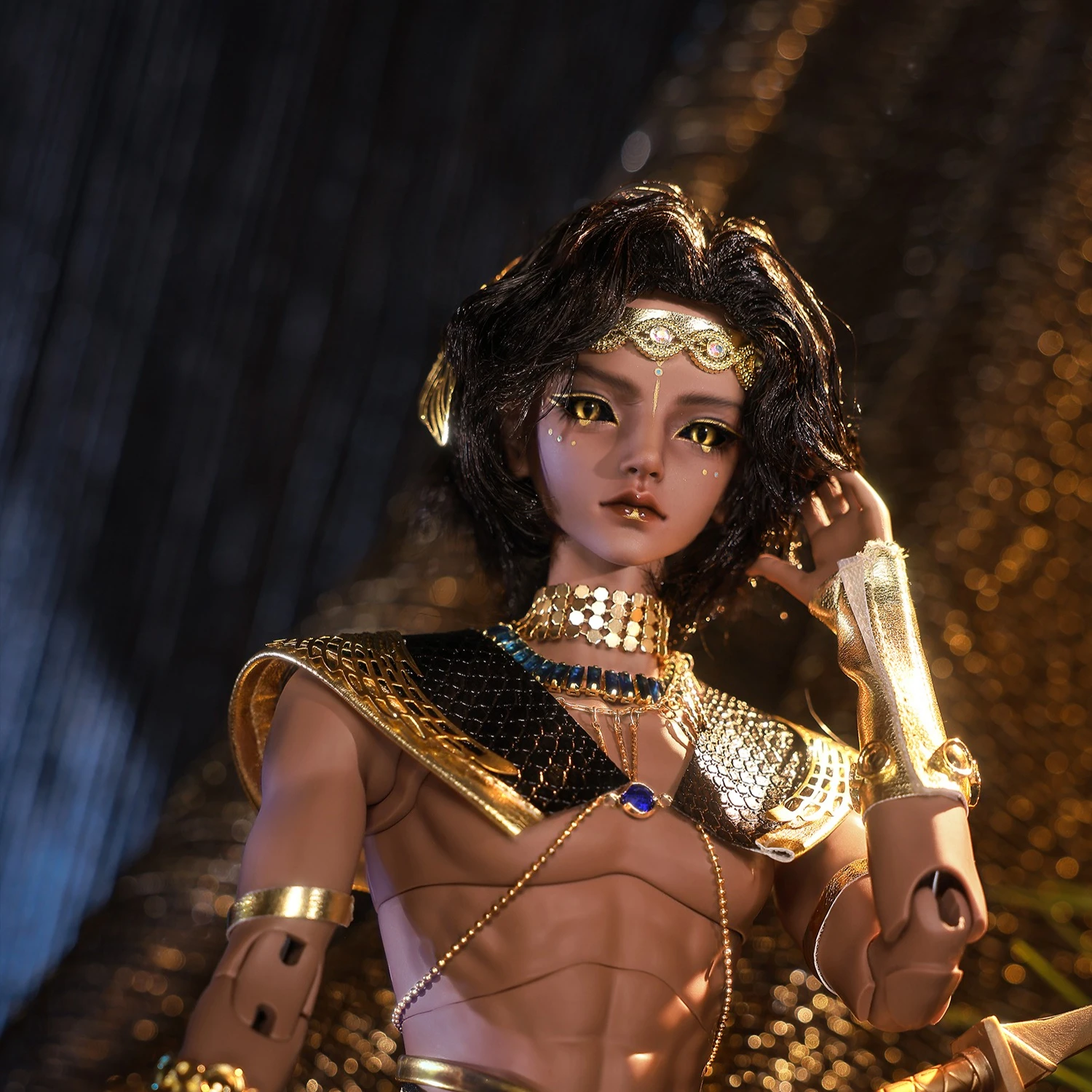 دمية را BJD المصرية Shugafairy 1/4 Morty E Defender Deity مجموعة أزياء الذكور الكاملة دمية الآلهة التسعة من مصر #4