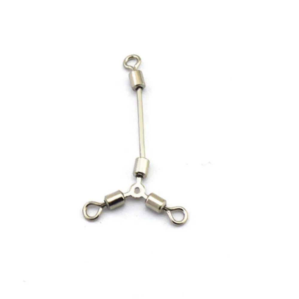 Swivel Connector O-Shape Fishing Barrel Swivel Fishing Three Way Swivel Long Leg Fishing Swivels O-Shape Fishing Connector