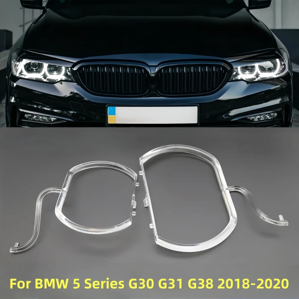 

Angel Eyes DRL Light Guide Plate lights guide tube LED Headlight Daytime Running Light Guides For BMW 5 Series G30 G31 G38 18-20
