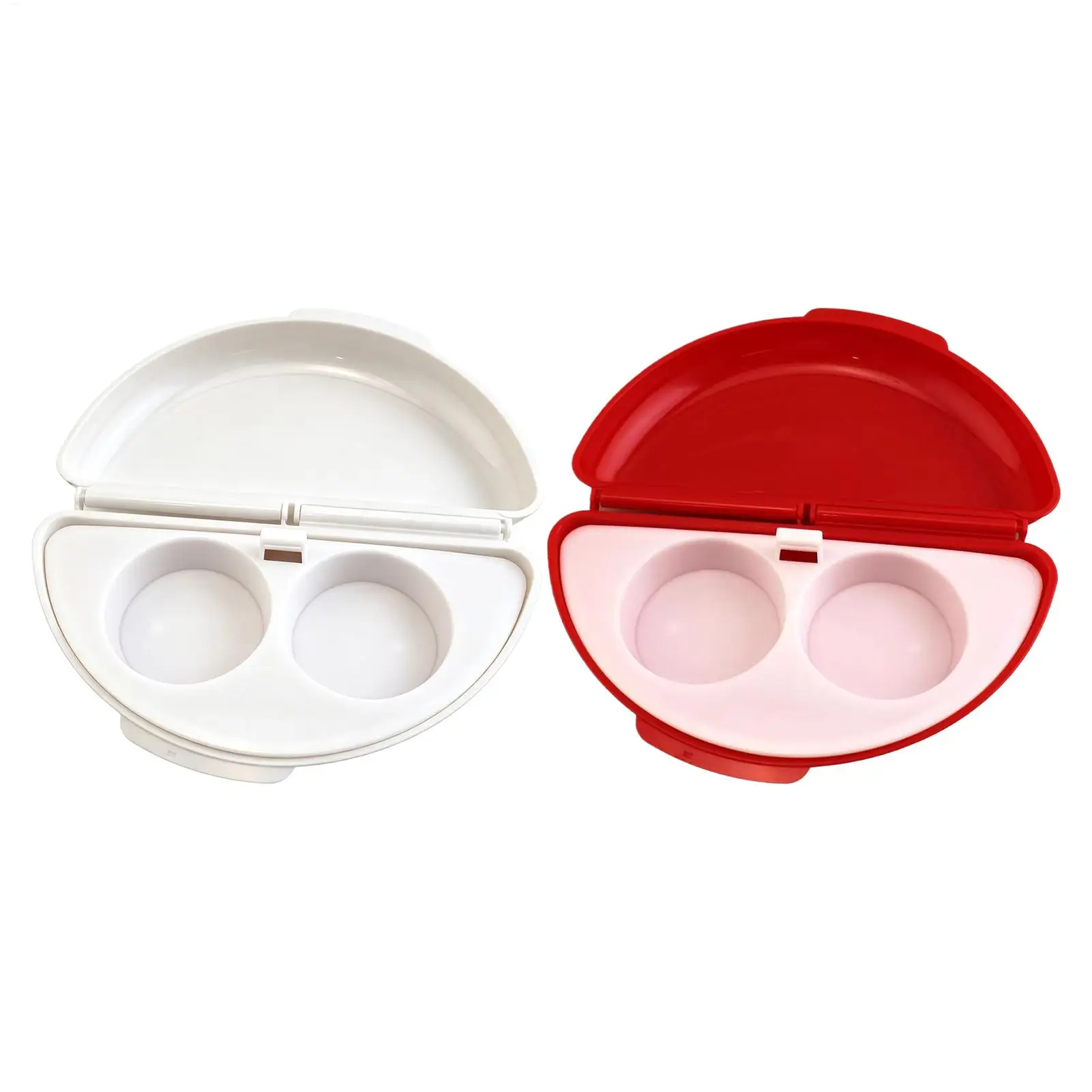 Microwave Omelette Maker Quick-Heat Cooking Gadgets with 2 Cavity Poacher Poached Egg Maker Cooking Tool for Kitchen Home Dorm