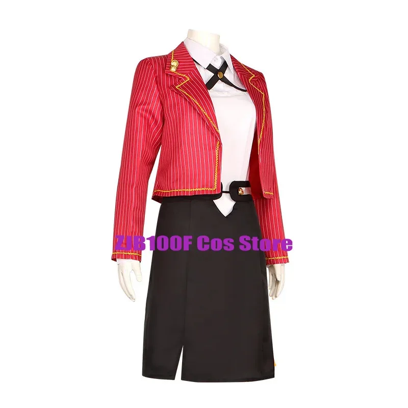 

ss23Cosplay Anime Tears of Themis Cosplay Heroine Costume Uniform Dress Wig Set Halloween Party JK Red Outfit for Women