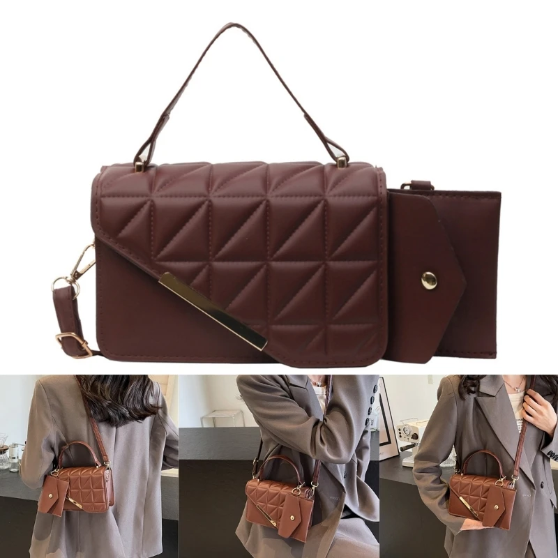 2024 NEW Bag with Small Purse Square Bag Large Capacity Shoulder Bags for Women Girl Crossbody Bag Handbag