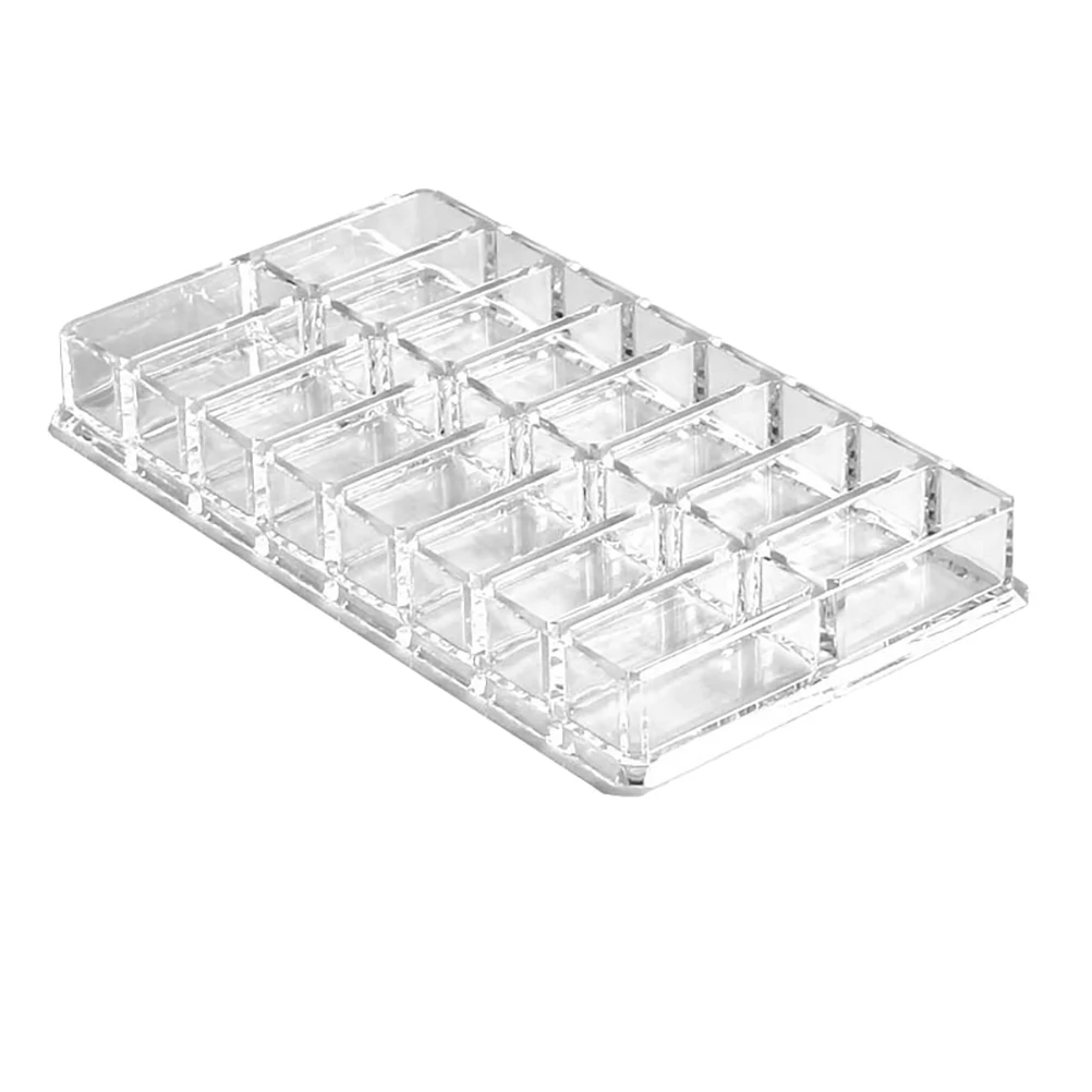 

Acrylic Organizer Transparent Display Shelf Powder Storage Box Makeup Compact Organizer Lipstick Display Rack Novel