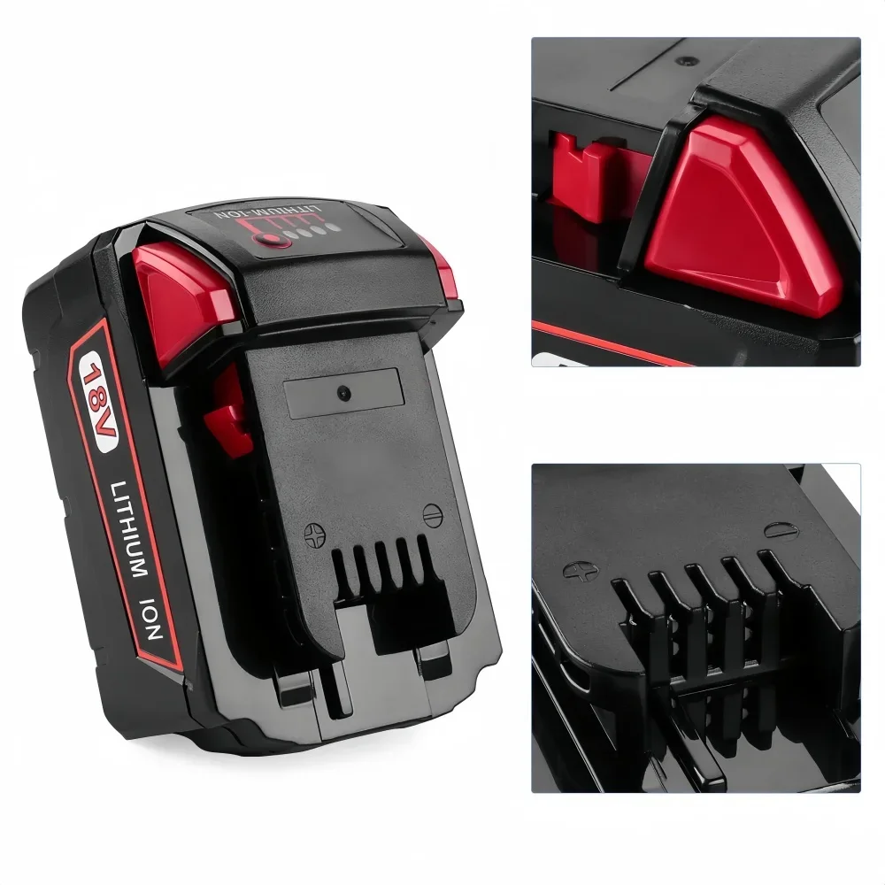 Batteria al litio 18V Milwaukee M18 6000mAh, sostituzione per batteria Milwaukee M18 48-11-1815 48-11-1850 2604-22. E caricabatterie.