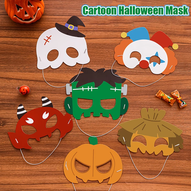 Funny Creative Halloween Cosplay Masks Cartoon Halloween Mask Cute Ghost Pumpkin Mask Party Decorations Performance Props Gifts