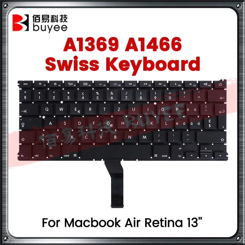 A1369 A1466 Swiss Keyboard For Apple Macbook Air 13