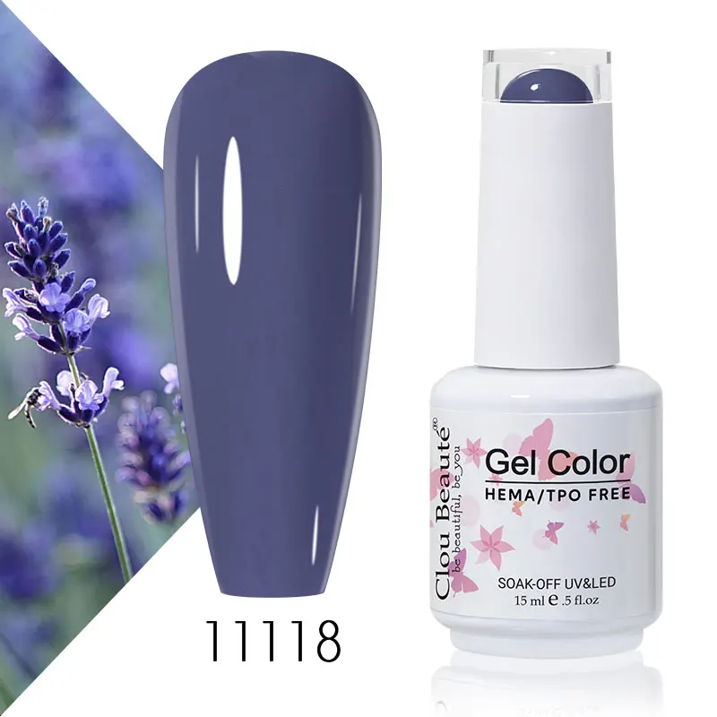 Clou Beaute 56 Kleuren Gel Nagellak Pastal Roze Groen Lavendel UV Nagelgel Losweken UV Vernis Macaron Gel Verf 15 ml Nail Art