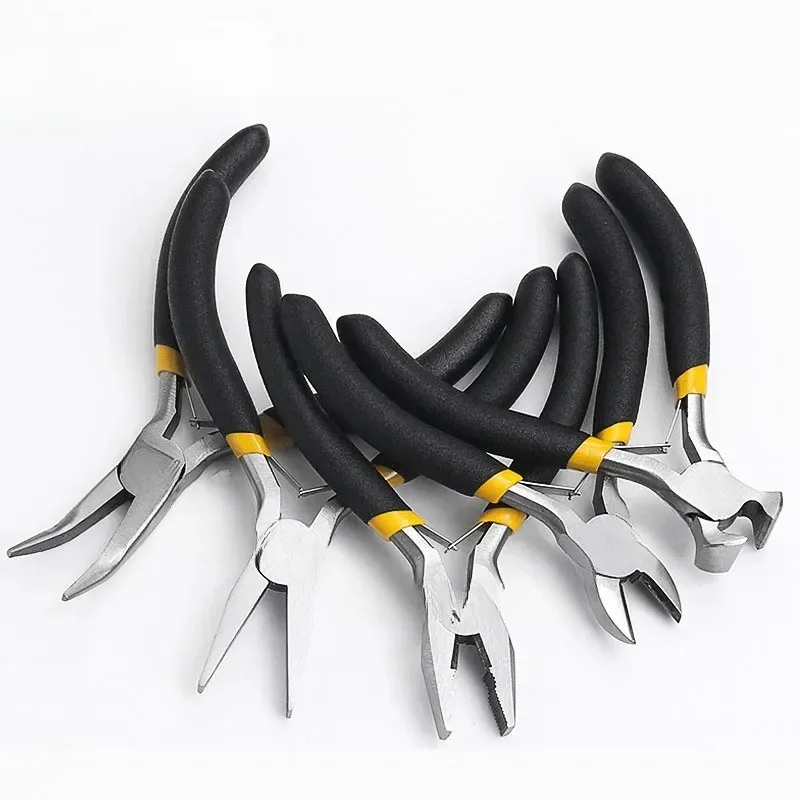 

BIESUO Multifunctional Hand Tools Jewelry Pliers Equipment Round Nose End Cutting Wire Pliers for Handmade Making Accessor