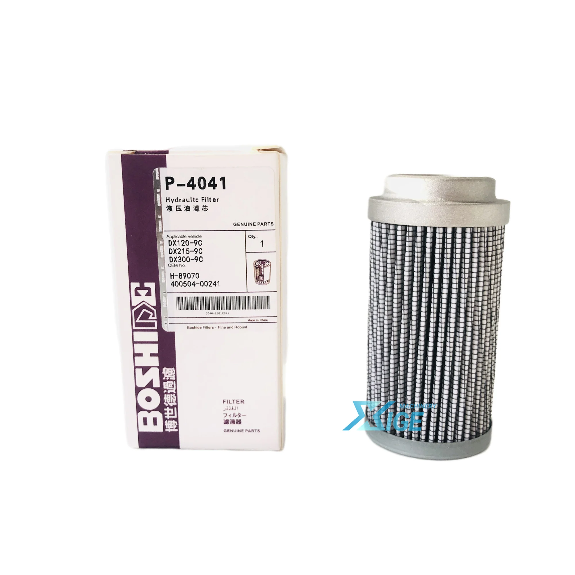 400407-00008 400504-00241 H-89070 Pilot Filter Hydraulic Element for Excavator DX215-9C DX225-9C DX120-9C DX150-9C DX300-9C Pump