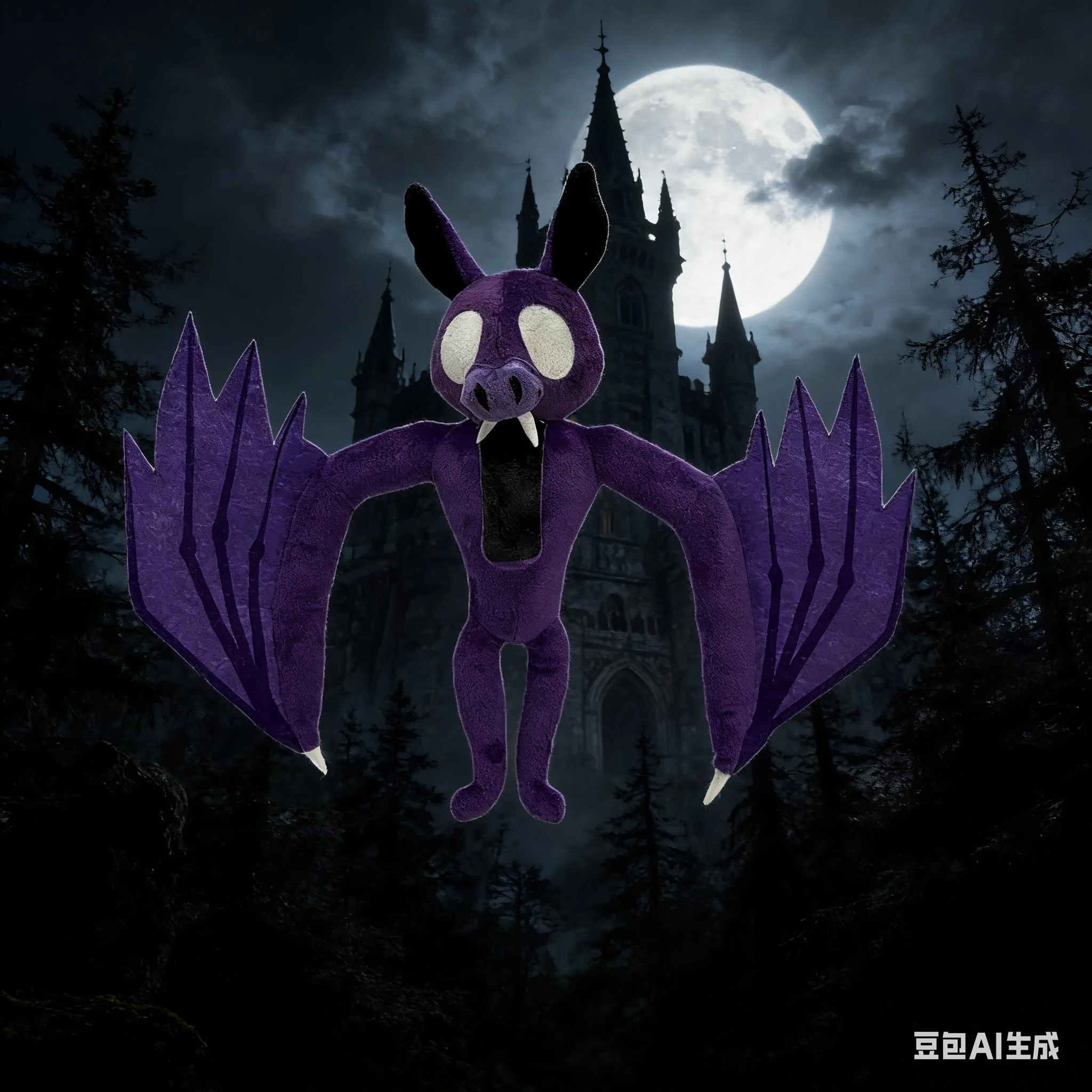 NEWHOT Bat 99 Nights In The Forest Plush Funny Game Chrismas Gift Anime Peripherals Soft Doll New Gifts Decoration New Character