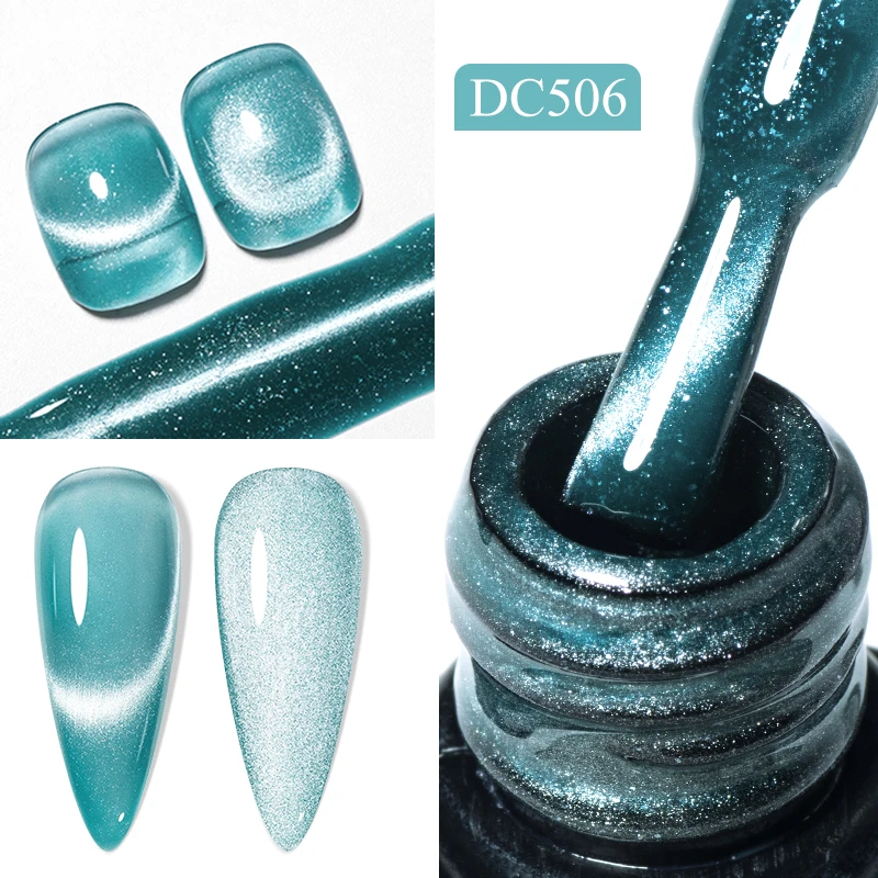 Mint Manbo Cat Magnetic Gel Esmalte, Semi-Transparente, Mar Azul, Semi Permanente, Soak Off, Verniz LED UV, 7ml