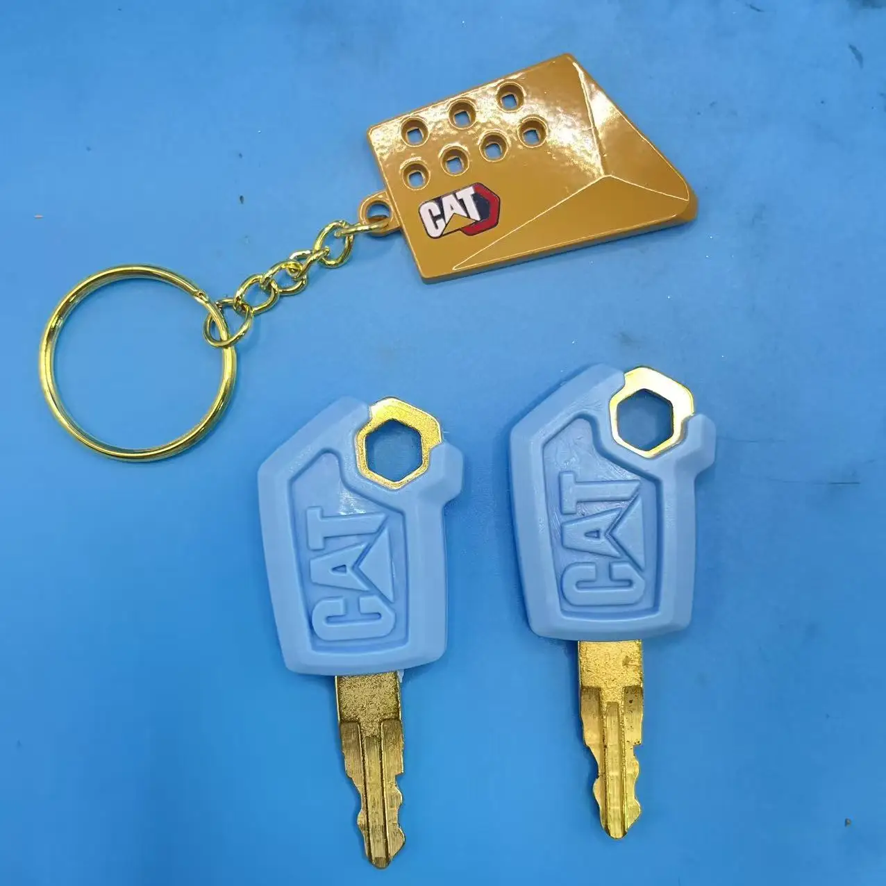 2 قطعة مفتاح إشعال مفتاح ل الأزرق 5P8500 مع المفاتيح المعدات الثقيلة محمل الإشعال دولوزر المعادن والبلاستيك جودة عالية #3