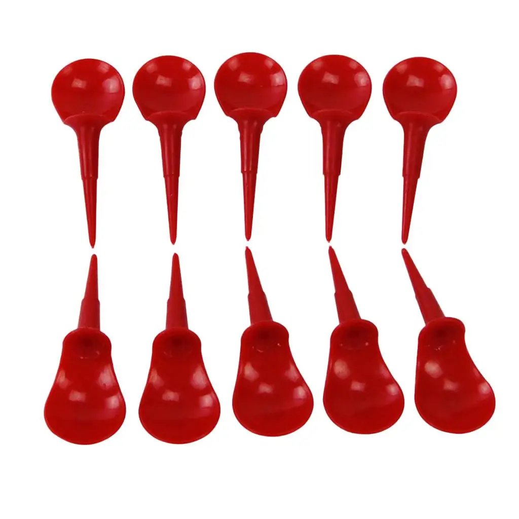 4x10 Pieces Plastic Novelty Anti-Slice Golf Tees Chair Tees Divot Tools Red