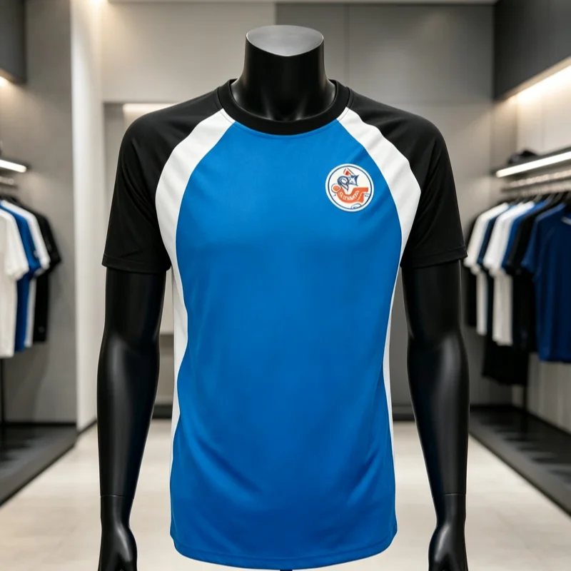 26-27 Saison Deutsches Hansa Rostock Heimtrikot für Fans, Familienstil, Outdoor-Sport, 3D-gedruckt, atmungsaktiv, schnelltrocknend, Fußballtrikot – Detail 4