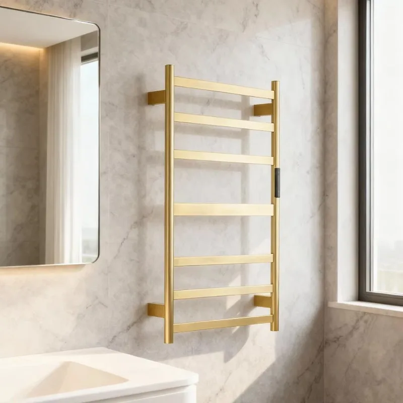 Factory Wall Mounted Modern Electric Towel Rack Heated Towel Holder for Bathroom Space Saving