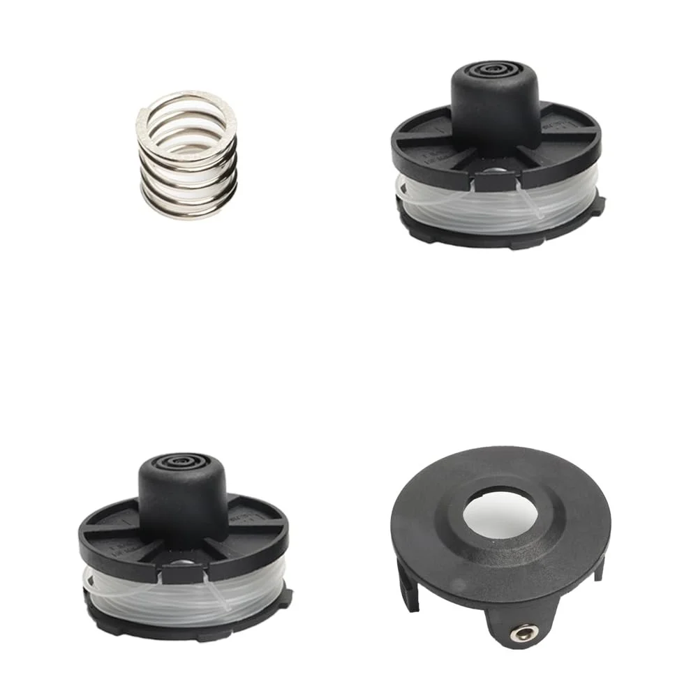 String Trimmer Head String Trimmer Spool Set For Compatible with DUR181Z DUR181RF 6 TLM-01 Spools 1 Cover 1 Spring