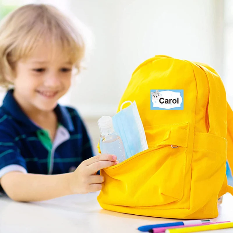 Name Sticker Book Label Items Marked Cartoon Label Blank Sticker School Child Stationery Lovely Cute Labels Sticker 200pcs/roll