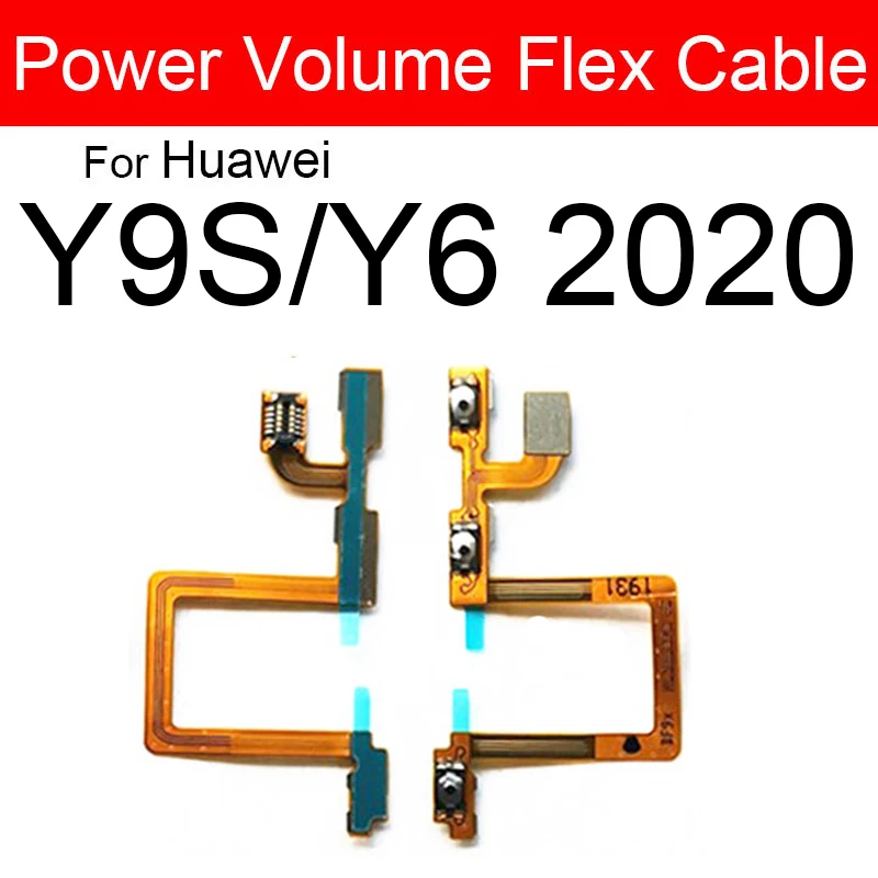 2pcs Power Volume Flex Cable For Huawei Y9 Y7 Y6 Pro Y5 Prime 2020 2019 2018 2017 Keys Flex For Huwei Y6p Y7p Y8p Y8s Y9s Parts
