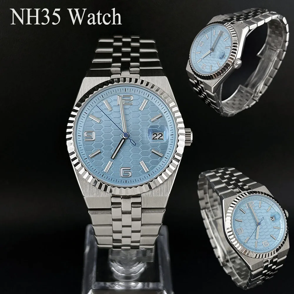 

NH35 Часы Мужские часы Корпус 39,5 мм из нержавеющей стали Механические наручные часы Установка NH35/36 Механизм Водонепроницаемые часы
