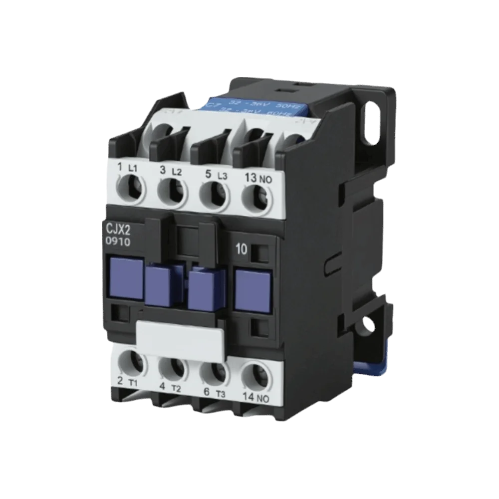 12A Rated Current AC Contactor 220V Coil Voltage 380V Coil Voltage Electromagnetic Contactor 3P Three Pole DIN Rail Installation