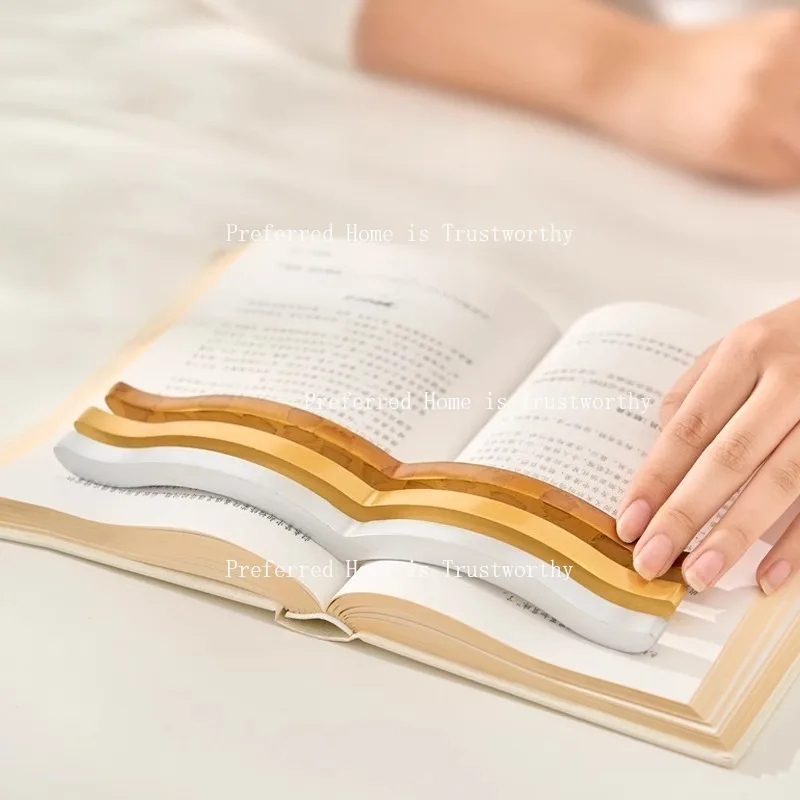 Brass Book Pressing Book Reading Tool, Student Reading Book Pressing Pure Copper Ruler Ornament