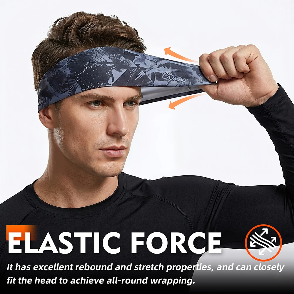 Winter Thermal Headbands Sports Sweatbands Sweat Absorption Quick Dry Elastic Headwear Outdoor Running Skiing Windproof Yoga Gym