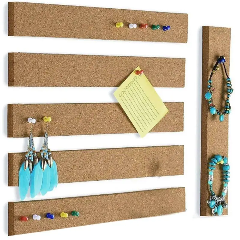 10 قطعة شرائط لوحة الفلين ذاتية اللصق لوحة الفلين الطويلة لمكتب الحائط المنزل الفصول الدراسية مكتب لصق ملاحظات جدول الصور