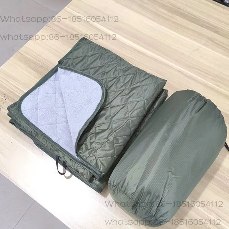 

Одеяло для кемпинга на открытом воздухе, теплый водонепроницаемый портативный коврик для пикника, одеяло для сна, одеяло