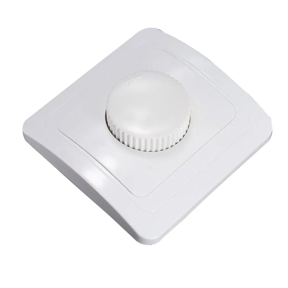 81x81mm Oa Panel Dimmer Switch Wall Light Control Rotary Adjustable Brightness Save Energy Extend Bulb Life White